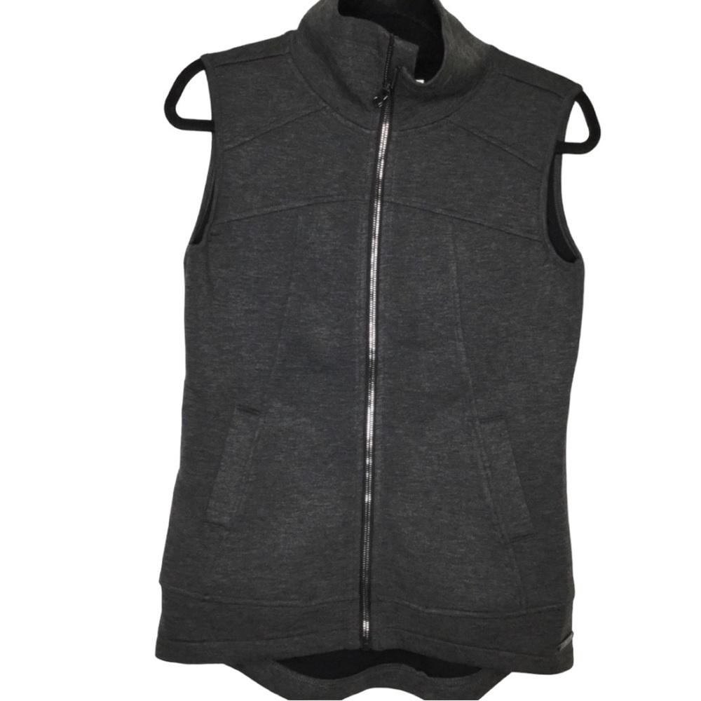 Betsey Johnson Dark Gray Performance Zip Vest